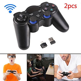 2 Pcs 2.4G Wireless Game Controller Gamepad Joystick for PS3 Android TV Box 