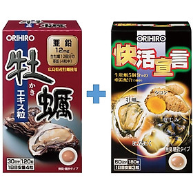 Combo Tinh chất hàu tươi Orihiro và Tinh chất hàu nghệ tỏi Orihiro Vivacity Nhật Bản
