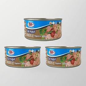 COMBO 3 Hộp cá ngừ ngâm dầu 175g - Đồ Hộp Hạ Long