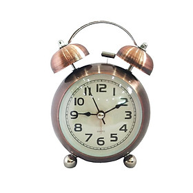 Mua Đồng hồ để bàn HISTORY ALARM báo thức mạ đồng  thiết kế nhỏ gọn  chuông to
