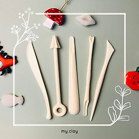 Mua Bộ dụng cụ tạo hình đất sét  làm bánh đa năng 5 chiếc - 10 đầu