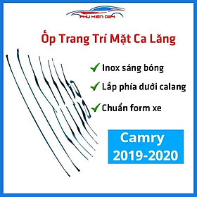 Ốp trang trí mặt ca lăng, calang Camry 2019-2020 ốp phía dưới trang trí làm đẹp xe