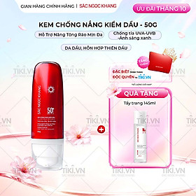 [Mới] Kem Chống Nắng Kiềm Dầu SẮC NGỌC KHANG 50g - bảo vệ toàn diện, kiểm soát bóng dầu hiệu quả