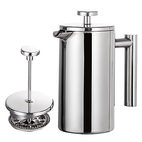 Hình ảnh Bình Pha Cafe Kiểu Pháp French Press Inox 304 2 Lớp