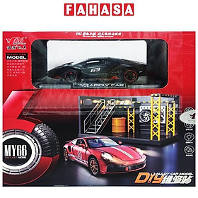 Đồ Chơi Mô Hình Xe 1:32 Lamborghini LP770 Và Gara Sửa Chữa Ô Tô - Ming Ying 66 MY66-M5274X - Màu Đen