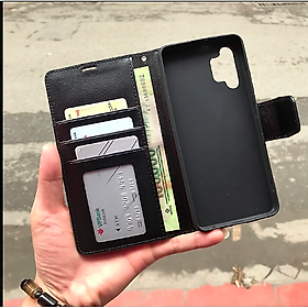 Bao da Hanman / DaDa / Lishen dạng ví dành cho Samsung Galaxy A15 – Hàng Chính Hãng