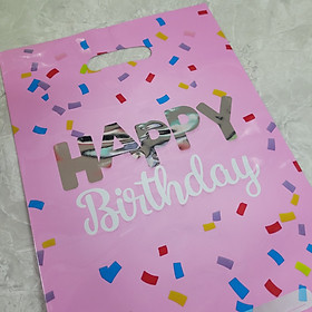 10 túi quà Party gift bag 17 x 25 cm Happy Birthday