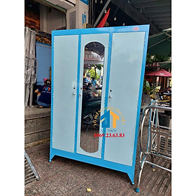 Mua Tủ sắt quần áo 1m2x1m8 màu xanh