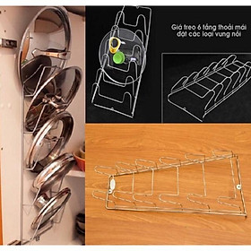 Mua Giá treo vung nồi inox 6 tầng