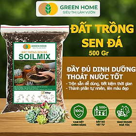 Mua Đất Trồng Sen Đá Greenhome  Bao 500GR  Soil Mix  Trộn Sẵn  Tiện Lợi  Đầy Đủ Dinh Dưỡng  Thoát Nước Tốt  Cây Nhanh Lớn