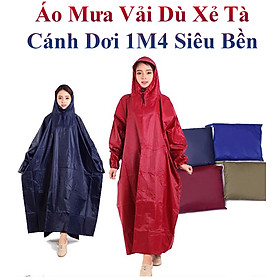 Áo Mưa Vải Dù Kara House Xẻ Tà Cánh Dơi 1M4 Siêu Bền