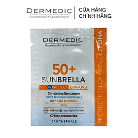 Hình ảnh [QUÀ TẶNG] Sachet Kem Chống Nắng Cho Da Khô Sunbrella Spf 50+ Sun Protection Cream Dry And Normal Skin 1.5 G