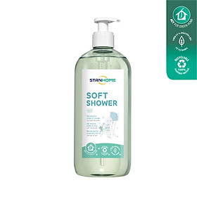 Sữa tắm, rửa mặt không xà phòng cho mọi loại da và da nhạy cảm Stanhome Family Expert Soft Shower 740ml/chai