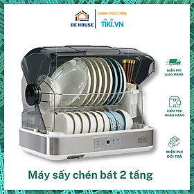 Mua Máy Sấy Chén Bát 2 Tầng Khử Khuẩn Bằng Tia UV  Tiệt Trùng Bình Sữa Dung Tích 45L- Hàng chính hãng