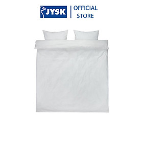 Mua Bộ vỏ chăn gối đôi | cotton | JYSK Dana | trắng | R200xD220cm/R50xD70cm