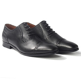 Giày Tây Nam Công Sở Banuli Da Bê Italian Dây Buộc Cap Toe Oxford H1CO3 (Da Veg Itali Mềm Dẻo, Đế Siêu nhẹ, Bảo Hành Trọn Đời)