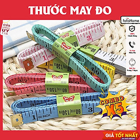 Mua Combo 5 Thước Dây 1 5m Nhiều Màu Bền Đẹp Đo Chiều Cao  Vòng Eo