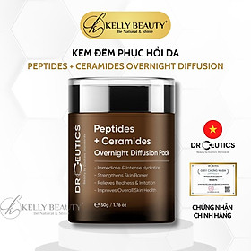 Kem Đêm Phục Hồi Da DrCeutics Deptides + Ceramides Overnight Diffusion Pack - Dưỡng Ẩm, Tăng Đề Kháng Da - Kelly Beauty
