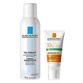 Bộ Chăm Sóc Da Kem Chống Nắng Không Màu Kiểm Soát Dầu La Roche-Posay Anthelios Xl Dry Touch Gel-Cream Spf 50+ Uvb & Uva 50Ml + Nước Khoáng Làm Dịu Và Bảo Vệ Da La Roche-Posay Thermal Spring Water (150Ml)