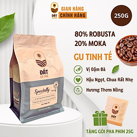 Cà Phê Nguyên Chất Specially Đất Cà Phê 250g - 8:2 Robusta & Moka | Pure Robusta & Moka Coffee Blend
