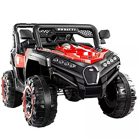 Ô tô xe điện địa hình DUCATI MDXA909 đồ chơi cho bé 2 chỗ (Đỏ-Trắng-Xanh)