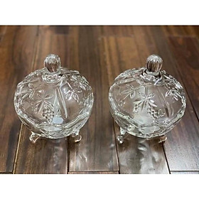 Mua hũ mứt thuỷ tinh size 14cm