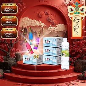[MUA 3 TẶNG 2] Thùng 24 Chai Nước kiềm FOY Artist Series 2024 loại 520ml