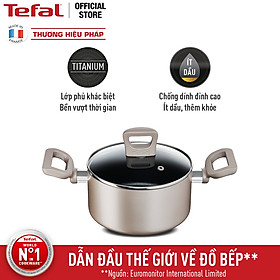 Nồi chống dính đáy từ Tefal Sensations H9104314 18cm (Đồng) - Hàng chính hãng