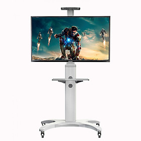 Mua Giá treo tivi di động nhập khẩu D10-AVF1500 màu trắng tuyệt đẹp cho tivi 32-65 inch