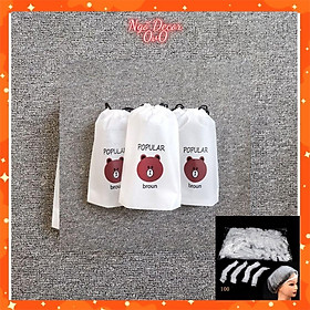 Mua Túi 100 mũ nilon bao trùm tóc khi tắm hoặc ủ tóc tiện lợi