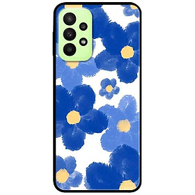 Ốp lưng dành cho Samsung A13 mẫu Hoa Vẽ Xanh