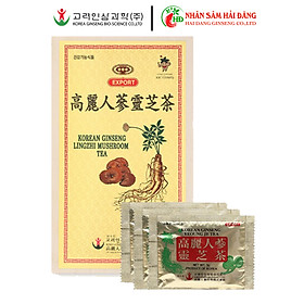 Trà sâm linh chi chính hãng Bio Apgold Hàn Quốc hộp gỗ 100gói
