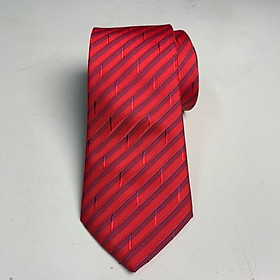 Cavat nam 8cm trung niên đỏ kẻ xéo GiangPKC