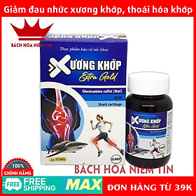 Viên uống giảm đau nhức Xương Khớp Extra Gold - thành phần Glucosamin kết hợp thảo dược - Hộp 30 viên