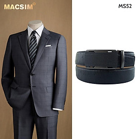 Thắt lưng nam -Dây nịt nam da thật cao cấp nhãn hiệu Macsim MS52