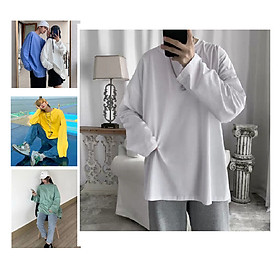 Áo thun tay dài unisex form rộng Trơn nam nữ basic tea phong cách ulzzang, áo sweart nam nữ, Áo Thun Tay Dài Ullzzang [Unisex - Đủ Màu