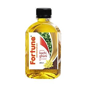 Dầu Mù Tạt Fortune Ghani Chai Nhựa 200ml Mustard Oil