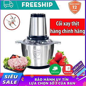 Mua Máy Xay Thịt Cối Inox 4 Lưỡi Đa Năng - Xay Cua  Cá  Tỏi Ớt  Các Loại Rau Củ Quả- Bảo Hành 12 Tháng hs1