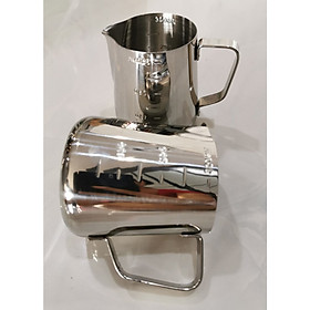 Mua Bộ 2 ca đánh sữa inox có vạch chia định lượng 350ml