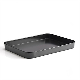 10Inches Black Non-Stick Rectangle Carbon Steel Cake Bread Baking Tray Specification:black