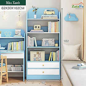 Mua Tủ Sách Cho Bé TUTT-07 ZataFu - 62 x 30 x 142cm - Màu xanh cánh trắng