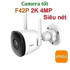 CAMERA WIFI IMOU F42P 4MP - NGOÀI TRỜI FULL HD 1080P -Tầm nhìn ban đêm-Angten đôi - Chống nước IP67-hàng chính hãng