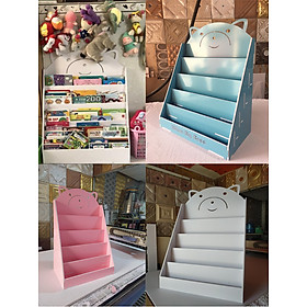 Mua (Khắc tên free) Kệ sách Gấu 1 đựng đồ đa năng (size to)