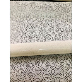 5m Decal dán kính họa tiết xoắn ốc có sẵn keo BInbin DK35