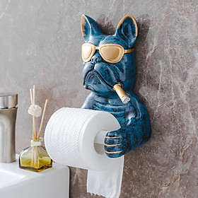Toilet Paper Holder Dog Figure Paper Towel Holder for Bathroom Decor