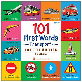 Sách - 101 First Words - Transport- 101 Từ Đầu Tiên - Giao Thông - Bìa Cứng (Tái Bản 2025)