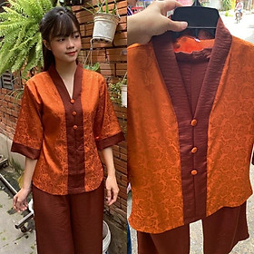 Đồ Lam Đi Chùa # Bà Lai Gấm Và Lụa Pháp Cao Cấp# Quần Áo Nữ # Đồ Bộ