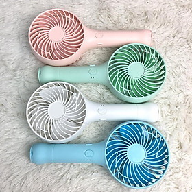 Mua Quạt Mini Cầm Tay 4 Cánh Tích Điện Pin Sạc Có Đế Giữ 3 Chân Gồm 3 Chế Độ Gió Siêu Mát - Hàng chính hãng