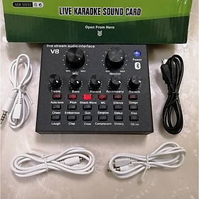 Mua Sound card thu âm V8 Quốc tế tiếng anh autotune