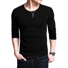 Áo thun nam cổ tròn tay dài